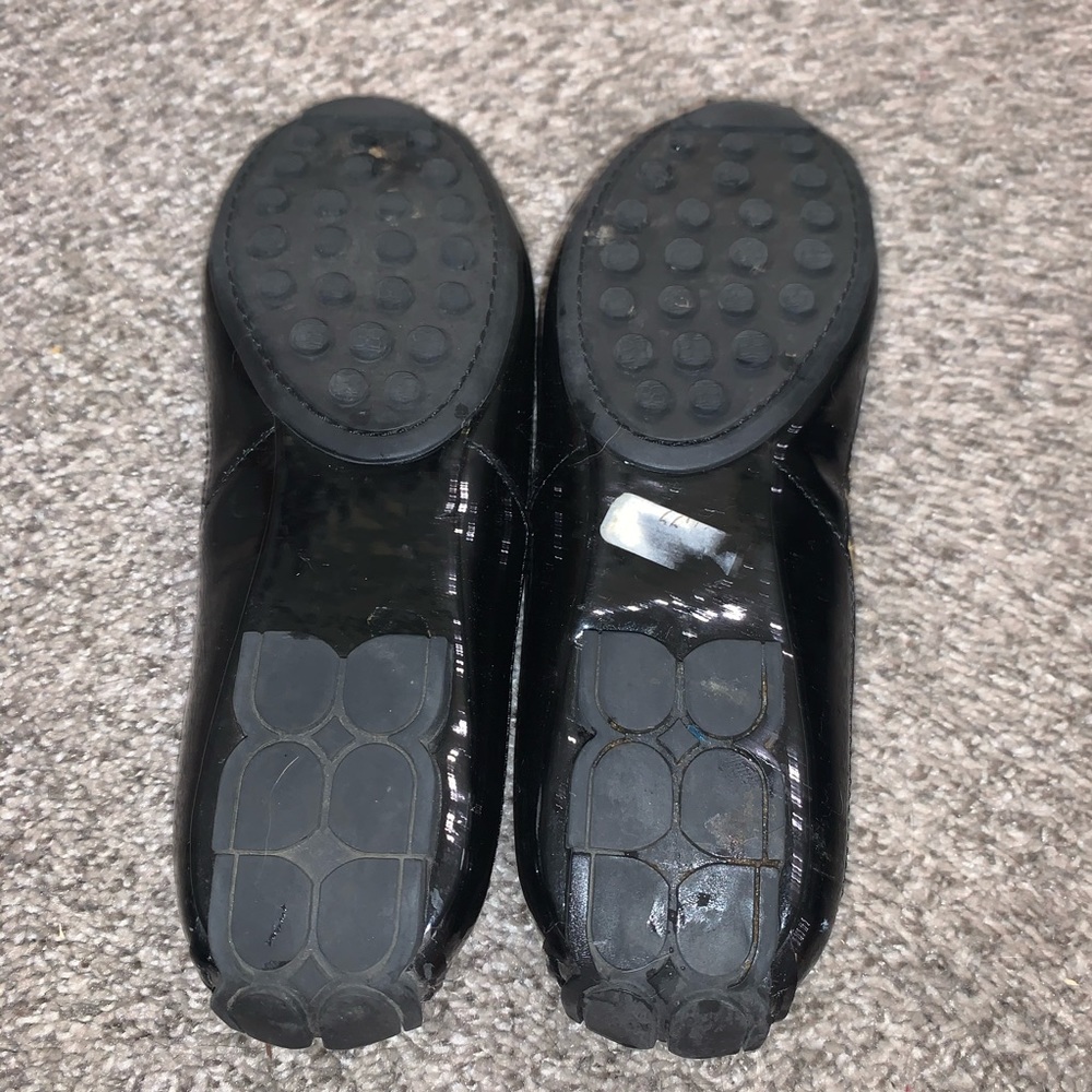 BCBGMaxAzria Pony hair brown and black cheetah black patent leather flats 5.5 - Picture 7 of 11